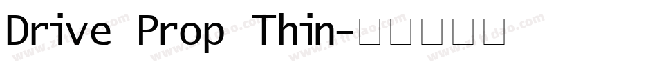Drive Prop Thin字体转换